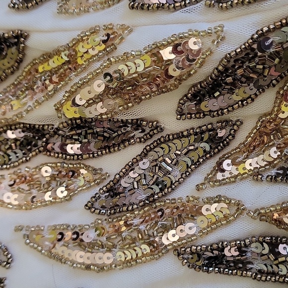 Macduggal Gold Leaf Sheath Gown 14 NWT 5107 - Picture 8 of 10